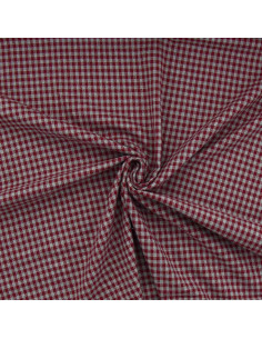 Tessuto di flanella a quadri - Bordeaux