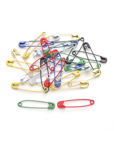 Scatola di 320 spille di sicurezza da 32 mm colori assortiti