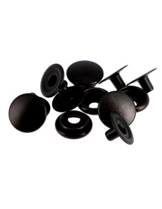 Scatola di 8 bottoni automatici senza cuciture per tessuti pesanti 14 mm Bohin - Bronzo 2