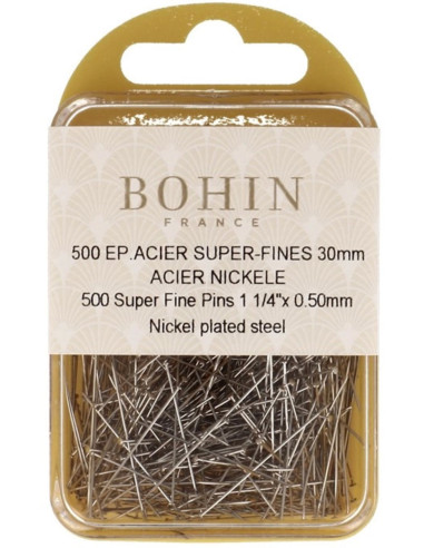 Scatola di 500 spilli super-fini Bohin