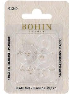 Bobine piatte per macchina da cucire in plastica Bohin
