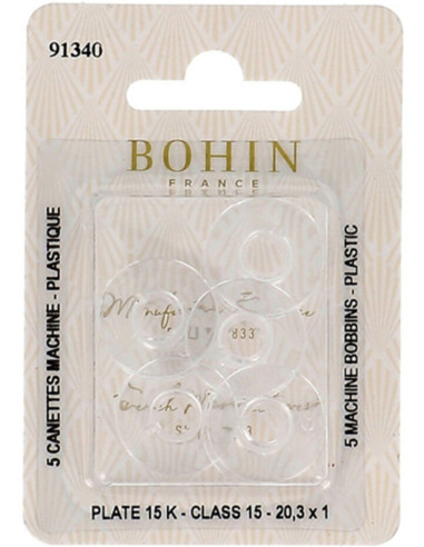 Bobine piatte per macchina da cucire in plastica Bohin