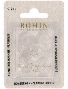 Spoline bombate per macchina da cucire in plastica Bohin