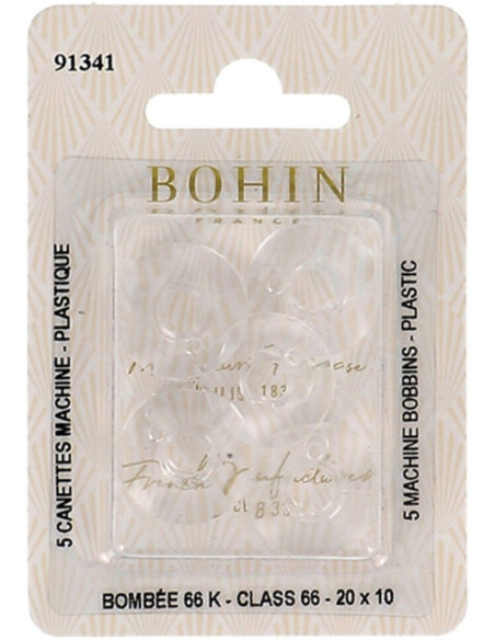Spoline bombate per macchina da cucire in plastica Bohin