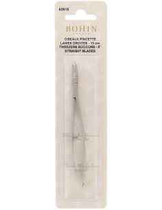 Forbici da ricamo pinzette lame dritte 13 cm Bohin 2