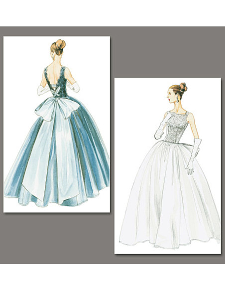 Modello di abito anno 1956 - Vogue 8729