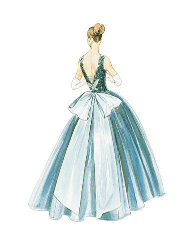 Modello di abito anno 1956 - Vogue 8729