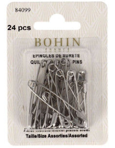 Carta di 24 spille da balia assortite Bohin