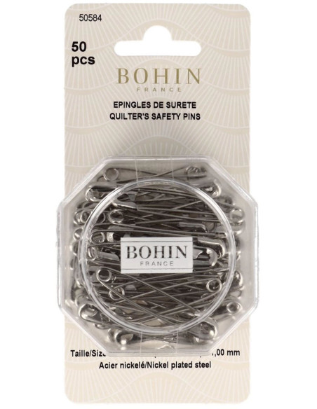Scatola di 50 spille da balia 48 mm Bohin