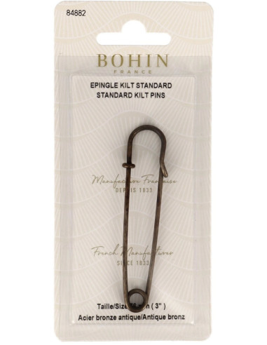 Spilla per kilt 76 mm - Bronzo antico Bohin