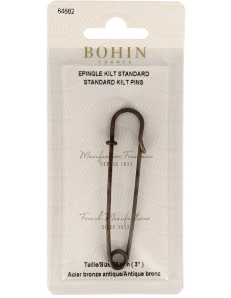Spilla per kilt 76 mm - Bronzo antico Bohin