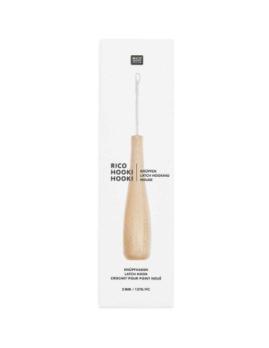 Uncinetto per punto annodato 3 mm Hooki Hooki Rico