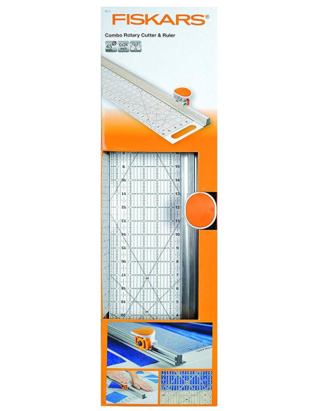 Combinato taglierina rotante e righello 6" x 24" Fiskars