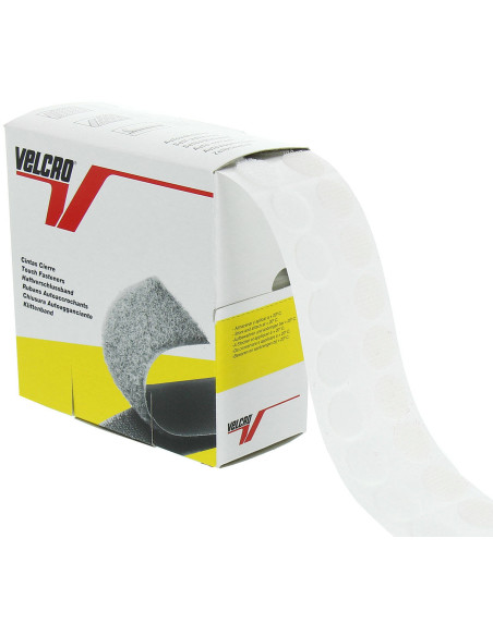 Scatola di 200 pastiglie adesive bianche VELCRO® Brand