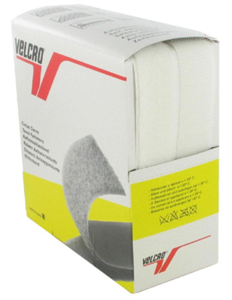 VELCRO® Brand adesivo bianco 20 mm di larghezza scatola da 5 metri