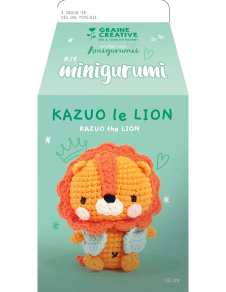 Kit per uncinetto minigurumi - Kazuo il leone