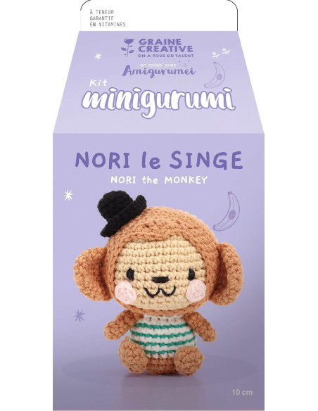 Kit uncinetto minigurumi - Nori la scimmia