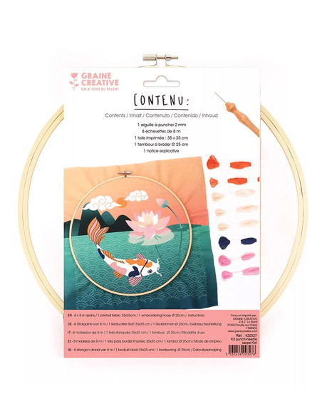Kit punch needle - Carpa Koi