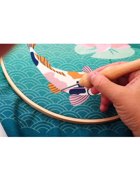 Kit punch needle - Carpa Koi