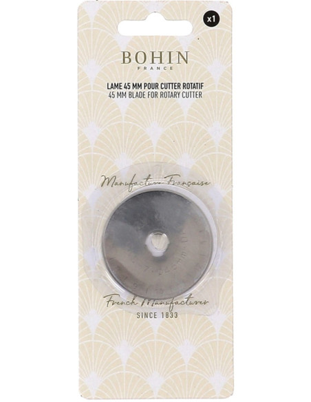1 lama di ricambio per taglierina rotante Bohin - 45 mm
