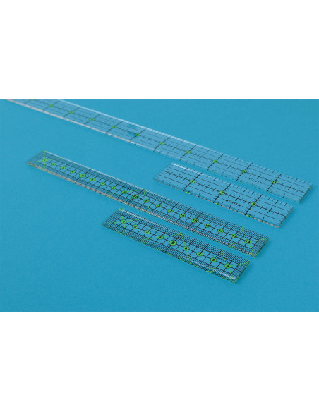 Mini righello per patchwork e cucito Bohin 2 x 10 cm