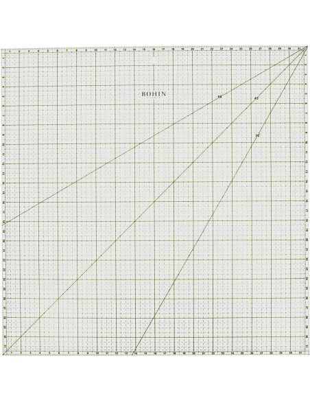 Righello patchwork quadrato Bohin 32 x 32 cm