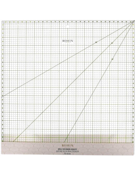 Righello patchwork quadrato Bohin 32 x 32 cm