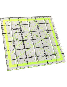 Righello patchwork con fessure di taglio Bohin 6 x 6 pollici