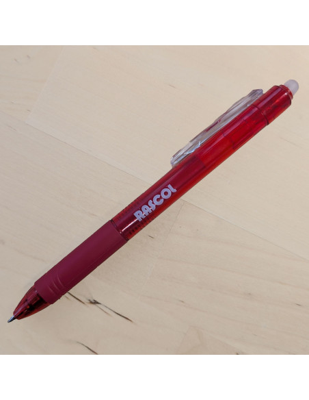 Penna cancellabile a caldo premium Rascol - Rosso