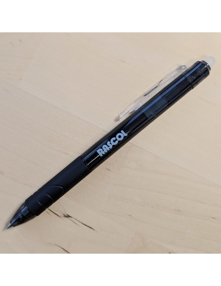 Penna cancellabile a caldo premium Rascol - Nero