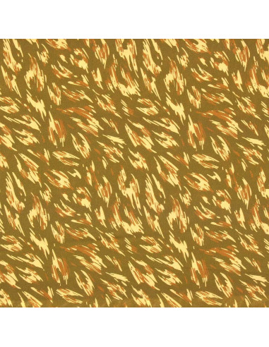 Tessuto viscosa fantasia - Monique verde e giallo