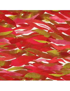 Tessuto viscosa fantasia - Kiyo rosso e rosa 2