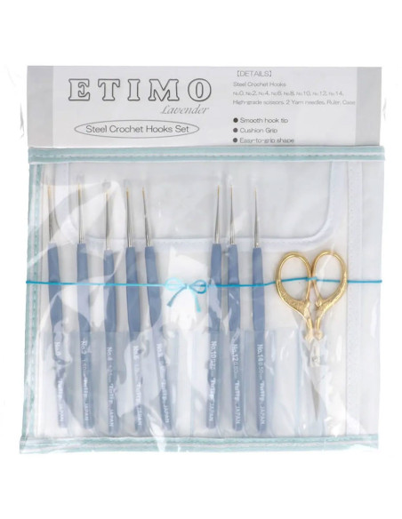 Set di uncinetti Etimo Gold Lace Tulip