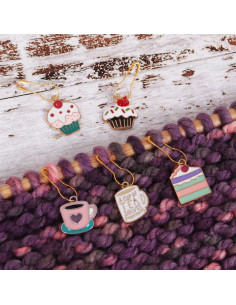 Set di 5 segnaposto a rete - Tea Time