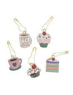 Set di 5 segnaposto a rete - Tea Time 2