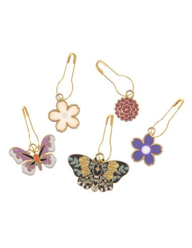 Set di 5 segnalibri a rete - Giardino delle Farfalle