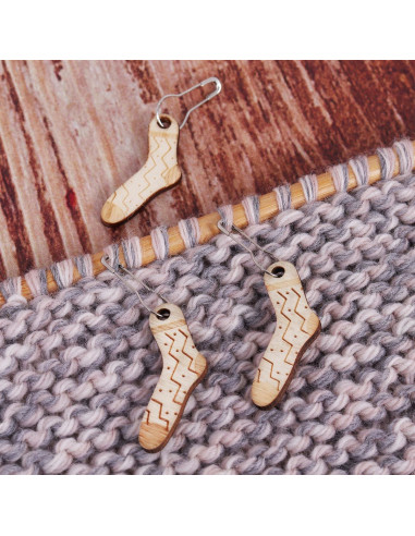 Set di 10 marcatori a maglia - Woolly Sock