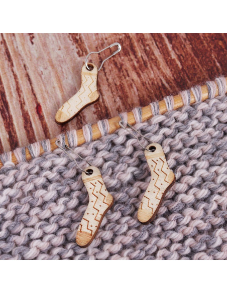 Set di 10 marcatori a maglia - Woolly Sock