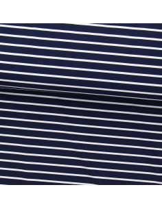Tessuto lycra costume da bagno - Marinière blu e bianco