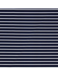 Tessuto lycra costume da bagno - Marinière blu e bianco 2