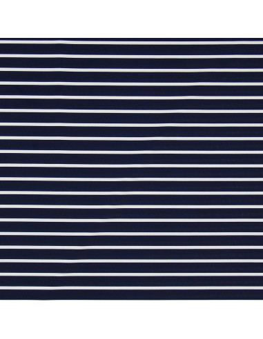 Tessuto lycra costume da bagno - Marinière blu e bianco
