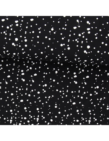Tessuto lycra costume da bagno - Maculato nero e bianco