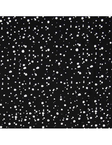 Tessuto lycra costume da bagno - Maculato nero e bianco