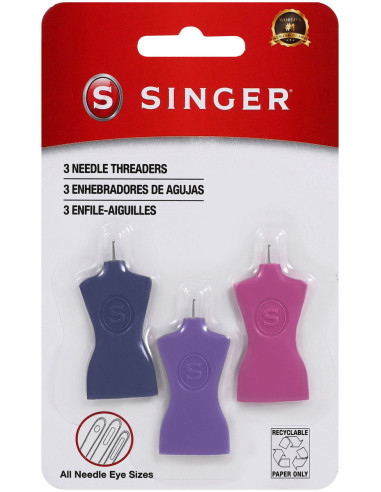 Set di 3 infila-aghi manichino Singer