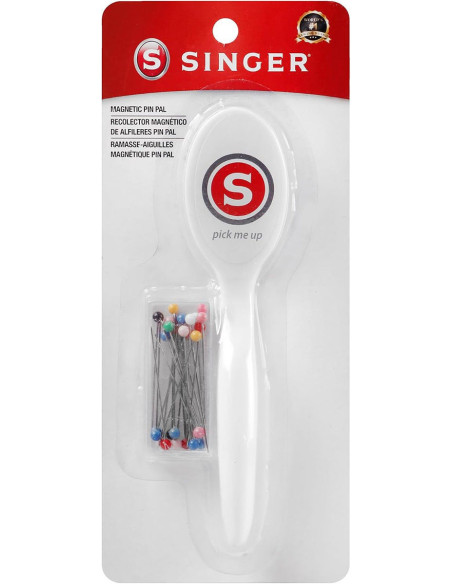 Raccoglitore magnetico per aghi con 25 spilli Singer