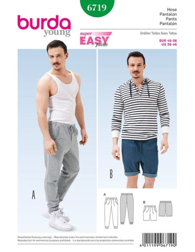 Modello di pantaloni - Burda 6719