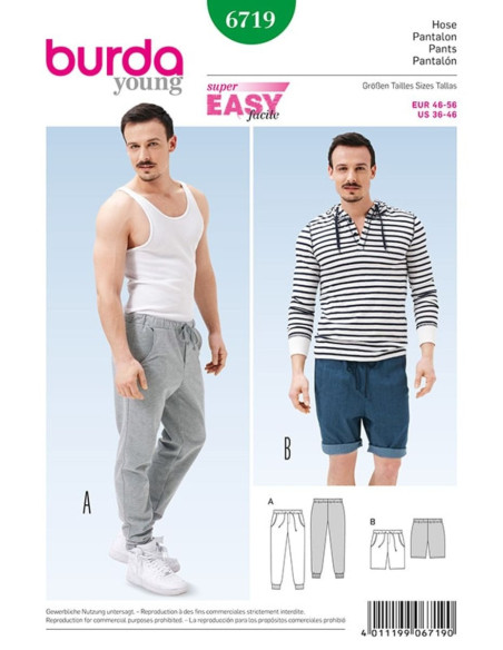 Modello di pantaloni - Burda 6719