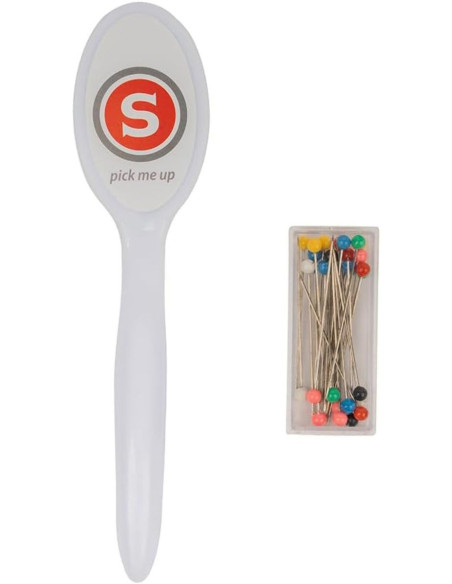 Raccoglitore magnetico per aghi con 25 spilli Singer