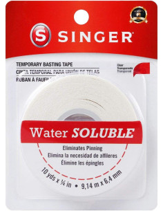 Nastro adesivo solubile biadesivo Singer - 6,4 mm x 9,14 metri