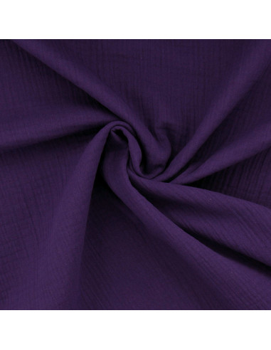 Tessuto doppia garza di cotone - Viola